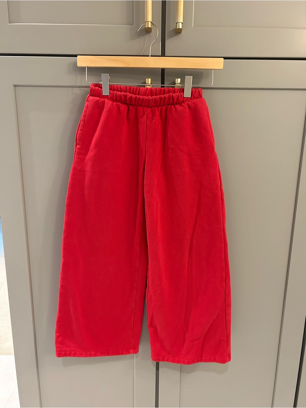 ❤️ GAP Kids Red Wide-Leg Sweatpants with Elastic Waist